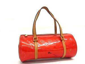 1円 LOUIS VUITTON ルイヴィトン M91328 モノグラムヴェルニ ベッドフォード ハンドバッグ トート ショルダー 肩掛け レッド系 BN1034