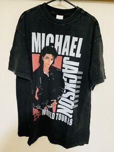 マイケルジャクソン　bad ツアーTシャツ XL 新品未使用　michael jackson