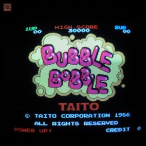 1円〜 タイトー/TAITO バブルボブル BUBBLE BOBBLE インスト純正 動作確認済【20