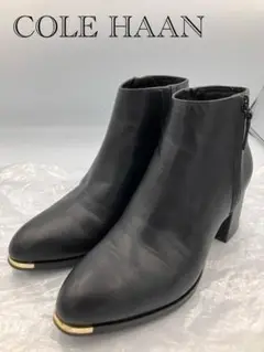 COLE HAAN ショートブーツ　メタルトゥ　22.5cm