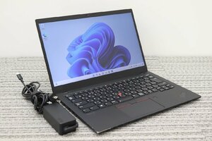 N1円♪-1【i7第10世代】LENOVO / ThinkPad X1Carbon 7th / CPU：core i7-10710U@1.10GHz /メモリ：16GB /SSD：256GB / Windows11 Pro