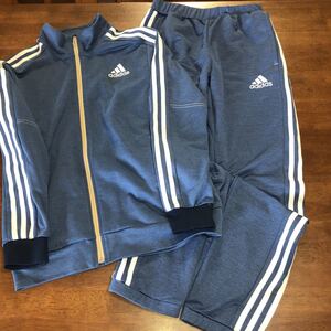 【adidas/アディダス】 ジャージ上下　トレーニングウェア　ジュニア　サイズ160㎝　2枚セット　中古