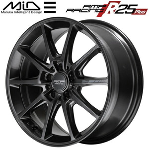 MID RMP RACING R25 Plus ホイール4本 ディープチタンシルバー 8.0J-18inch 5H/PCD100 inset+45