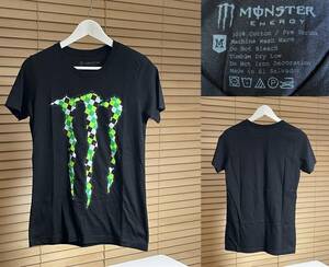 【必見です。希少】Monster Energy モンスターエナジー コットン100% プリント 半袖 Tシャツ サイズ M ブラック系