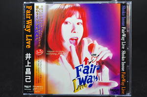 初回特別仕様 帯付 2枚組 ライブ盤☆ 井上昌己 fair way live フェア ウェイ ライヴ ■95年盤 CD アルバム 初回特典8cmCD付 TACX-2440 美品