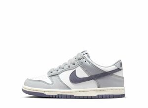 Nike GS Dunk Low "Summit White/Wolf Grey/Light Carbon" 23.5cm FB9109-101