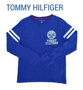 【良品】TOMMY HILFIGER(トミーヒルフィガー)キッズロングTシャツM