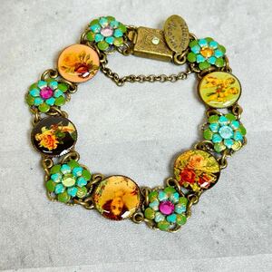 ミハエルネグリン　Michal Negrin ブレスレット ブレスレットフラワー　エンジェル　アンティーク調　レディース　A34