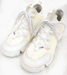 DIOR D-CONNECT スニーカー 38 Christian Dior 靴 白 ディオール Lkk☆30