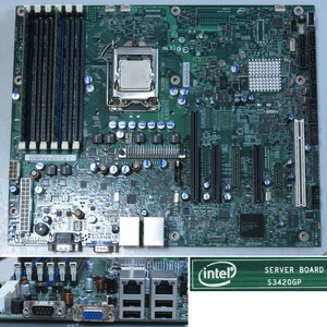 Intel S3420GPC(S3420GPLC?) サーバー用ボード LGA1156/Intel 3420 Chipset/CPU+メモリセット/動作確認済/送料込