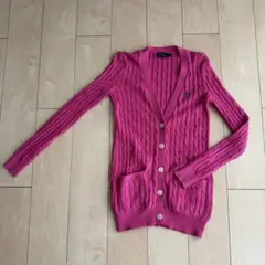 美品☆ラルフローレン　RalphLauren ケーブルニット　ピンク　XS