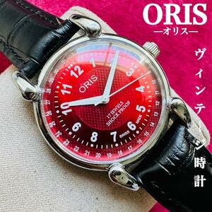 ORIS/オリス★【整備済み】超美品・稼働品/ヴィンテージ/スイス/ 17J/メンズ腕時計/アンティーク/機械式手巻き/アナログ/革ベルト230