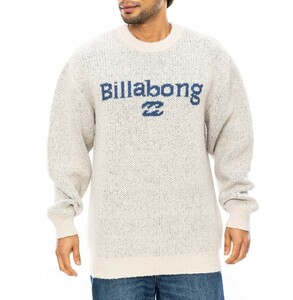 ★送料無料★2024秋冬 新品【BILLABONG/ビラボン】CREW NECK セーター CRM メンズL BE012601