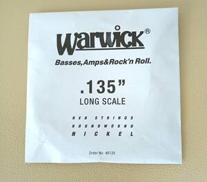【新品】warwickベース弦(単体) 135 ロングスケール