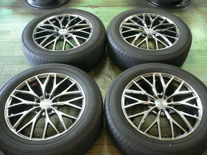 Weds ウエッズ LEONIS レオニス MX 18ｘ7J +47 5穴 PCD114.3 YOKOHAMA　BluEarth 225/60R18 CX-5 CR－V　エクストレイル　RAV4　等