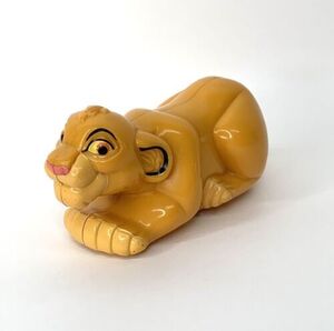 Disney Lion Cub Simba 3” Action Figure Toy Burger King Pull Back Vintage Vtg 海外 即決