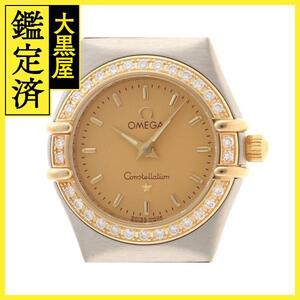 OMEGA　オメガ　時計　コンステレーション・ダイヤベゼル　1267.15　シャンパンゴールド文字盤　レディース　YG/SS　クオーツ【434】