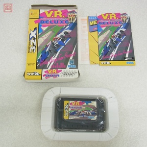 動作保証品 MD メガドライブ スーパー32X バーチャレーシング デラックス Virtua Racing DELUXE V.R. セガ SEGA 箱説ハガキ付【10