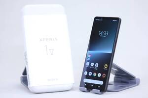 1円～ 良品 スマートフォン SIMフリー 有機EL 4K液晶 ブラック Xperia 1 V XQ-DQ44 Snapdragon 8 Gen2 RAM16GB 512GB 6.5インチ