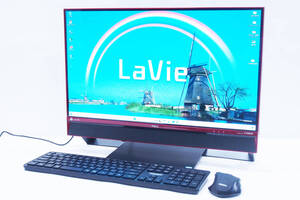 卸売 Corei7 Windows11 Office2019 LAVIE Desk All-in-one DA770/FAR クランベリーレッド i7-6500U RAM8GB HDD1TB 23.8インチFHD