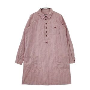 5-0120M∞A.P.C. ポーランド製 チェック シャツワンピ ワンピース レッド アーペーセー 252078