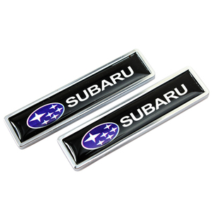 【ゆうパケット送料込】SUBARU エンブレムプレート　２個セット