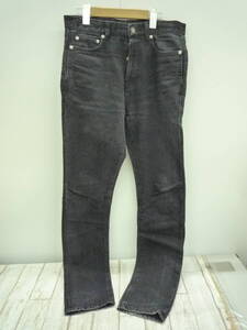 Ua6624-170♪【80】SAINT LAURENT PARIS 19AW D20 WASHED JEANS 28サイズ サンローラン ウォッシュド ジーンズ 584475YI899