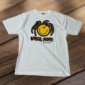 ★ SMILEY MON Dread Smiley Tee ドレッド スマイリー バハマ Tシャツ スマイル レゲエ ニコちゃん バンドT ヴィンテージ Vintage ★