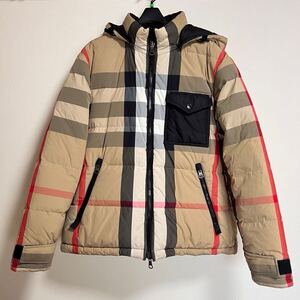 BURBERRY リバーシブル ダウンジャケット ノバチェック メガチェック ブラック ダウンコート XLサイズ アウター アウター