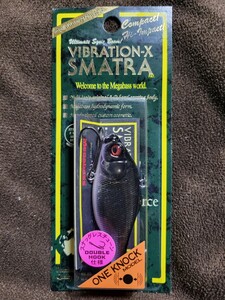 ★Megabass★VIBRATION-X SMATRA ONE KNOCK DOUBLE HOOK メガバス バイブレーションX スマトラ GG DEADLY BLACK SHAD 新品 Length 64.5mm 