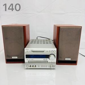 1SA018 ONKYO オンキョー MD・CD ラジオ USB レシーバーアンプ FR-N7NX+スピーカーD-N7TX オーディオ機器 通電OK 中古 現状品