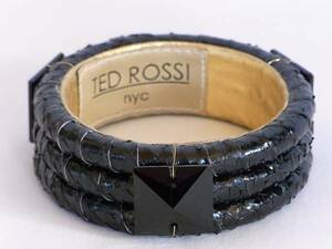 新品 TED ROSSI バングル ブレスレット テッドロッシ 黒