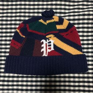 激レア polo ralph lauren パッチワーク ニット キャップ 1992 92 93 rrl rlx bear ポロベア　country sport stadium p wing snow beach