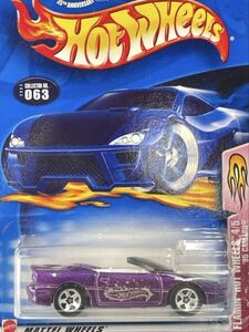 新品未開封 保管品 Mattel マテル Hot Wheels ホットウィール ミニカー 旧ロゴ 玩具 FLAMIN 4/5 95 CAMARO CAMARO 紫/192