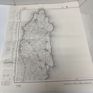 古地図 地形図 五万分之一 地理調査所 昭和28年応急修正 昭和29年発行 國上 種子島 鹿児島県