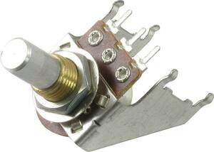 ポット Potentiometer - Audio, Solid Shaft, Snap-In, 16mm, A250 kΩ [送料170円から 同梱可]