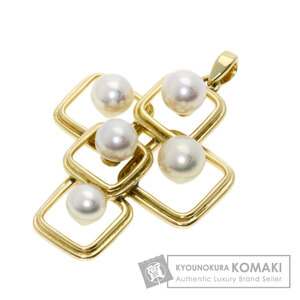 MIKIMOTO ミキモト アコヤパール 真珠 ペンダントトップ K14イエローゴールド レディース 中古