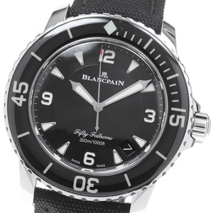 ブランパン Blancpain 5015-1130-52A フィフティー ファゾムス デイト 自動巻き メンズ 保証書付き_840371