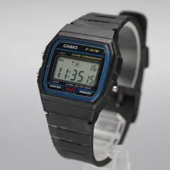 B441　カシオ CASIO　593 F-91W　デジタル ブラック　腕時計