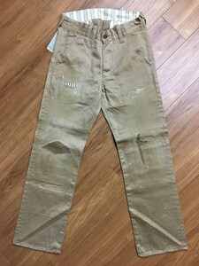 未使用品 Anachronorm ANC-124 Remake Lambda Trousers アナクロノーム リメイクラムダトラウザーズ ワークチノパンツ サイズ30