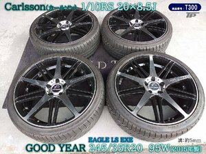 Carlsson カールソン ホイール 1/10 RS 20インチ 7.5J 4本セット GOOD YEAR グッドイヤー タイヤ 245/35R20 95W 2015年製