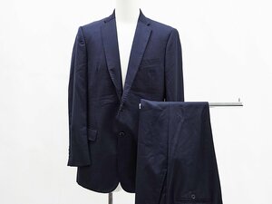 ◇美品【EMPORIO ARMANI エンポリオ アルマーニ】スーツ M LINE スーパー140 ネイビー 50