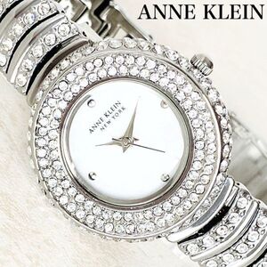 新品ANNE KLEIN NEW YORKアンクラインニューヨーク腕時計レディース 日本製クォーツシルバーかわいいシンプル逆輸入ジュエリーウォッチ