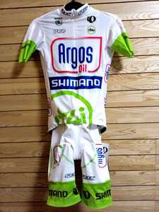 年末年始セール！　支給品　上下サイクルジャージ　Argos Shimano　アルゴスシマノ　PEARL IZUMI パールイズミ 自転車 ロードバイク ビブ　