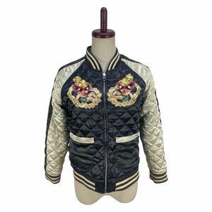 HYSTERIC GLAMOUR ヒステリックグラマー　総柄　リバーシブル　 ジャケット スカジャン　ブルゾン　アウター　ヒスミニ　140