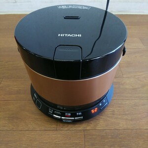 HITACHI 日立 IH炊飯器 おひつ御膳 RZ-TS202M ブロンズゴールド 2合炊き 打込鉄釜 炊飯器 2018年製 中古現状品