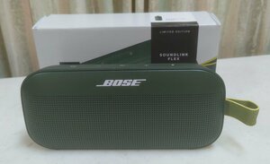 超美品　Bose SoundLink Flex ポータブル 　防水・防塵ワイヤレス スピーカー サイプレスグリーン　送料普通定形外郵便全国一律710円