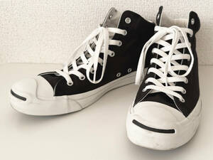 ★美品★ CONVERSE コンバース JACK PURCELL HI ジャックパーセル ハイカット ブラック 28cm