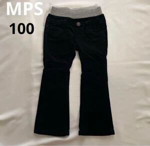 MPSパンツ　黒 コーデュロイ フレアパンツ 100cm ジーンズ デニム デニムパンツ　キッズカジュアルパンツ　暖かい