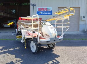 大幅値下げ（滋賀日野）【倉庫保管】ヤンマー 5条植え 田植機 VP50R 施肥機 除草剤散布機付き 枕地ローター 延長レール UFO など 中古